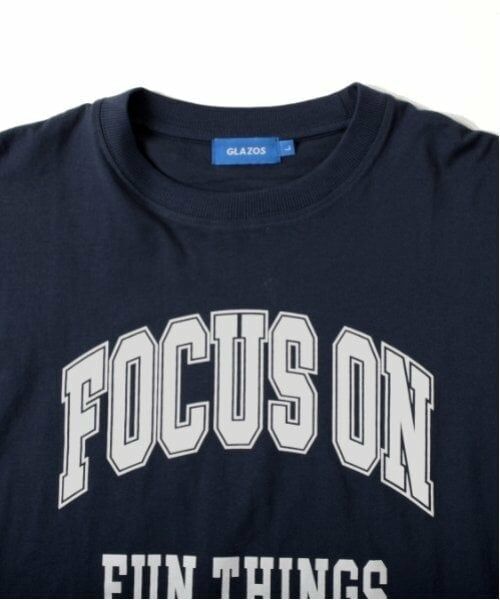 GLAZOS / グラソス Tシャツ | 【大人向けサイズあり】【プチプラ】フロントカレッジロゴ長袖Tシャツ | 詳細17