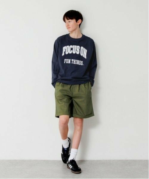 GLAZOS / グラソス Tシャツ | 【大人向けサイズあり】【プチプラ】フロントカレッジロゴ長袖Tシャツ | 詳細5