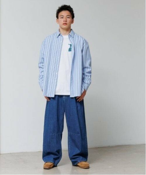 GLAZOS / グラソス Tシャツ | 【大人向けサイズあり】ストリートグラフィティ発泡プリントビッグ長袖Tシャツ | 詳細4