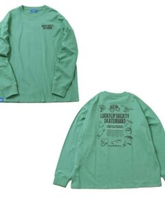 GLAZOS / グラソス Tシャツ | 【大人向けサイズあり】スケボーツールプリントビッグ長袖Tシャツ