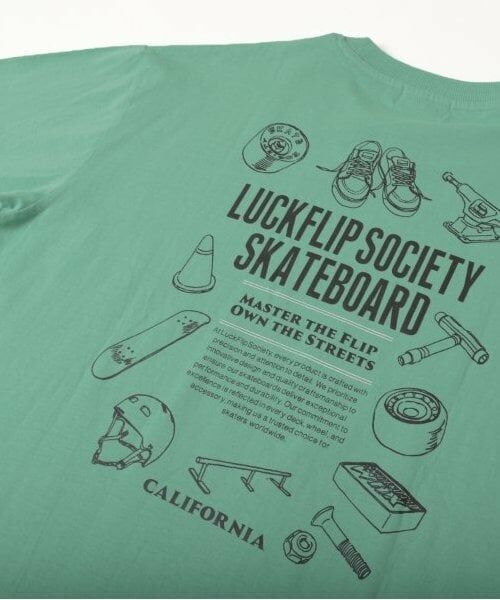 GLAZOS / グラソス Tシャツ | 【大人向けサイズあり】スケボーツールプリントビッグ長袖Tシャツ | 詳細4