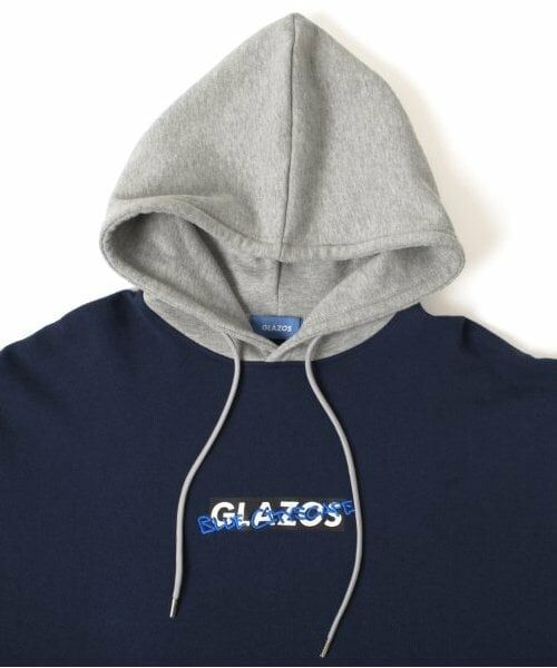 GLAZOS / グラソス パーカー | 【大人向けサイズあり】【速乾・毛玉になりにくい】フロントロゴ袖レイヤードビッグパーカー | 詳細4