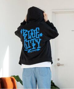 GLAZOS / グラソス パーカー | 【大人向けサイズあり】【速乾・毛玉になりにくい】バックプリントジップアップビッグパーカー