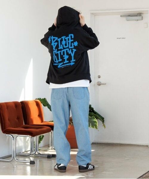 GLAZOS / グラソス パーカー | 【大人向けサイズあり】【速乾・毛玉になりにくい】バックプリントジップアップビッグパーカー | 詳細1