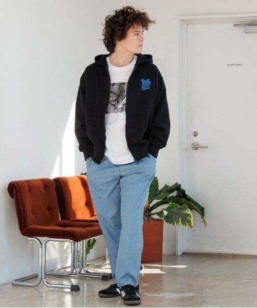 GLAZOS / グラソス パーカー | 【大人向けサイズあり】【速乾・毛玉になりにくい】バックプリントジップアップビッグパーカー | 詳細2