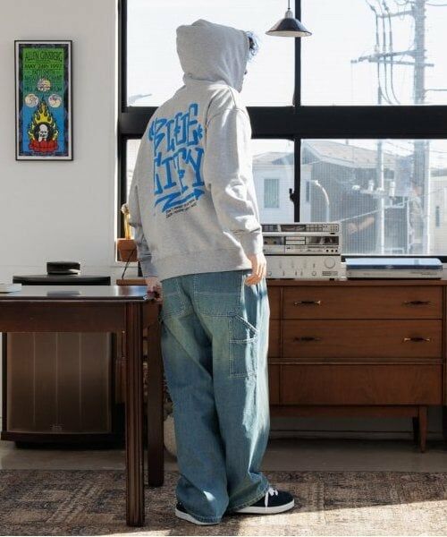 GLAZOS / グラソス パーカー | 【大人向けサイズあり】【速乾・毛玉になりにくい】バックプリントジップアップビッグパーカー | 詳細4