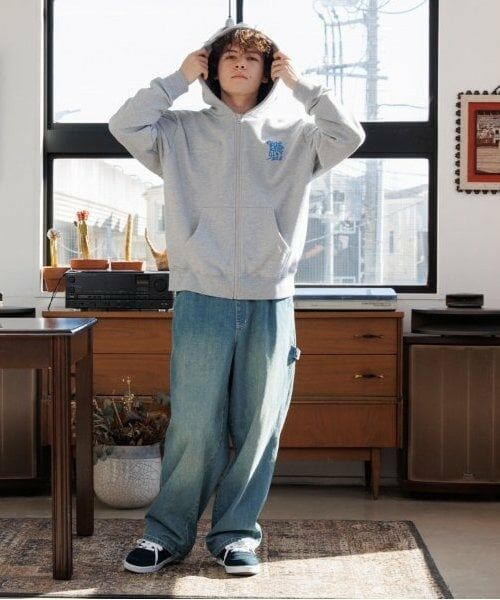 GLAZOS / グラソス パーカー | 【大人向けサイズあり】【速乾・毛玉になりにくい】バックプリントジップアップビッグパーカー | 詳細5