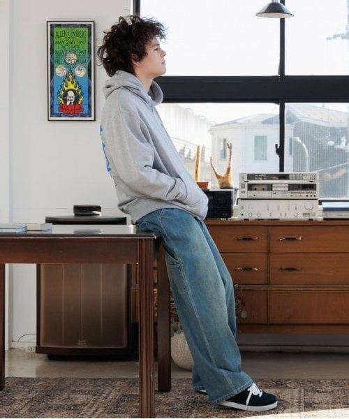 GLAZOS / グラソス パーカー | 【大人向けサイズあり】【速乾・毛玉になりにくい】バックプリントジップアップビッグパーカー | 詳細6