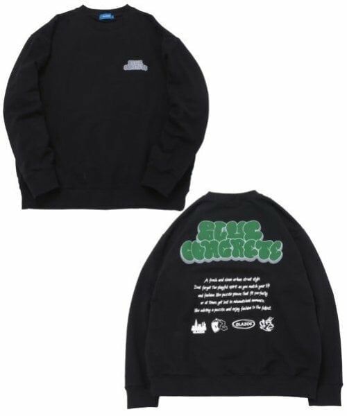 GLAZOS / グラソス スウェット | 【大人向けサイズあり】【速乾・毛玉になりにくい】バックグラフィティビッグトレーナー | 詳細11