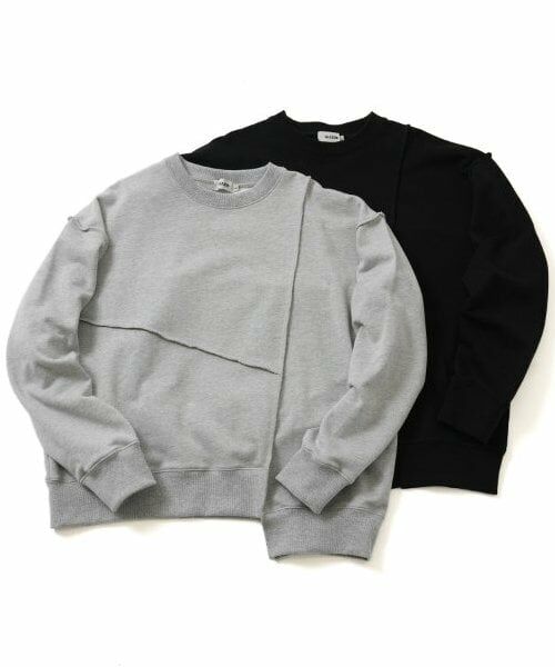 GLAZOS / グラソス スウェット | 【大人向けサイズあり】【速乾・毛玉になりにくい】パッチワークビッグトレーナー | 詳細8