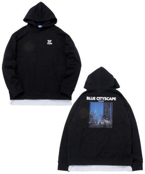 GLAZOS / グラソス パーカー | 【大人向けサイズあり】【速乾・毛玉になりにくい】バックフォトプリントパーカー（クロ）