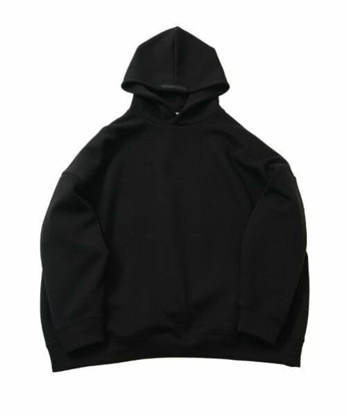 GLAZOS / グラソス パーカー | 【大人向けサイズあり】ダンボール・エンボス加工ビッグパーカー（クロ）