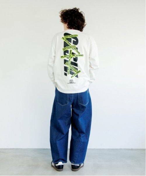 GLAZOS / グラソス Tシャツ | 【大人向けサイズあり】【GLSW.】ロゴリフレクタープリント長袖Tシャツ | 詳細1