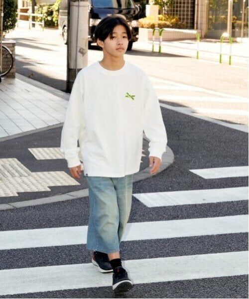 GLAZOS / グラソス Tシャツ | 【大人向けサイズあり】【GLSW.】ロゴリフレクタープリント長袖Tシャツ | 詳細5