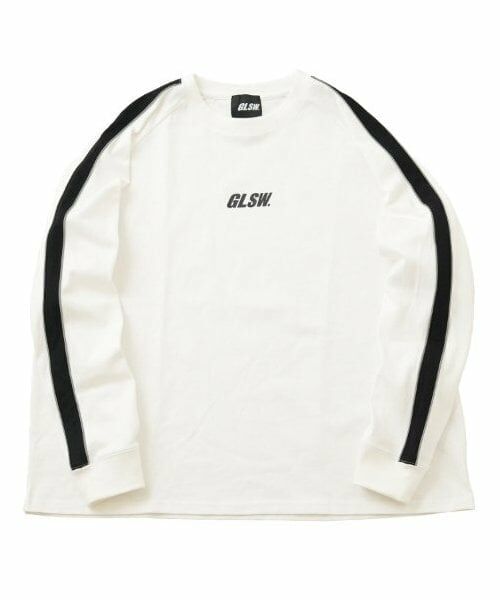 GLAZOS / グラソス Tシャツ | 【大人向けサイズあり】【GLSW.】リフレクターパイピング長袖Tシャツ（シロ）