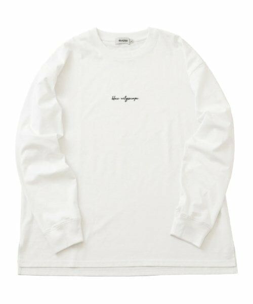 GLAZOS / グラソス Tシャツ | 【大人向けサイズあり】フロントシンプル刺繍長袖Tシャツ | 詳細15