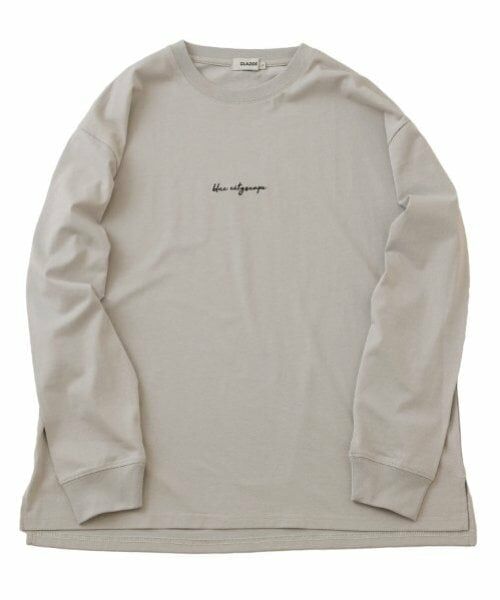 GLAZOS / グラソス Tシャツ | 【大人向けサイズあり】フロントシンプル刺繍長袖Tシャツ | 詳細16