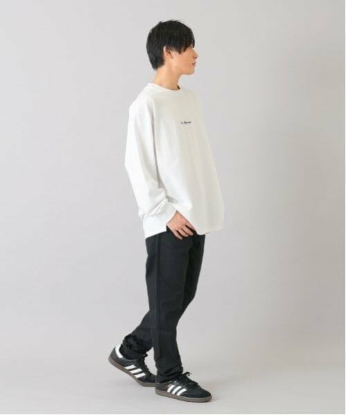 GLAZOS / グラソス Tシャツ | 【大人向けサイズあり】フロントシンプル刺繍長袖Tシャツ | 詳細5