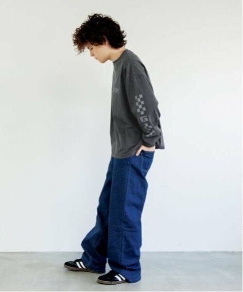 GLAZOS / グラソス Tシャツ | 【大人向けサイズあり】ピグメント・袖ロゴプリント長袖Tシャツ | 詳細2