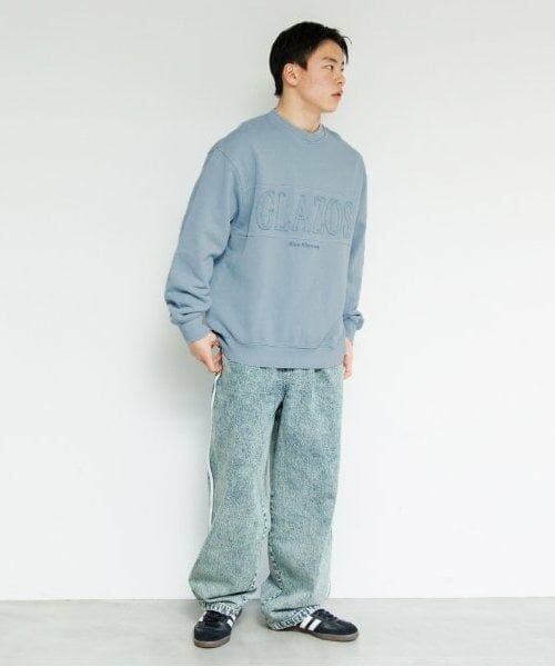 GLAZOS / グラソス スウェット | 【大人向けサイズあり】【しっかり・毛玉になりにくい】ピグメント・アップリケトレーナー | 詳細1