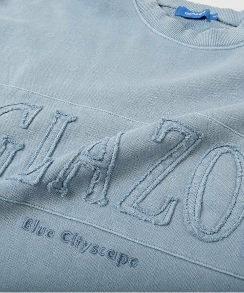 GLAZOS / グラソス スウェット | 【大人向けサイズあり】【しっかり・毛玉になりにくい】ピグメント・アップリケトレーナー | 詳細4