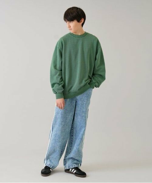 GLAZOS / グラソス スウェット | 【大人向けサイズあり】裏毛・ピグメント加工刺繍ロゴトレーナー | 詳細2