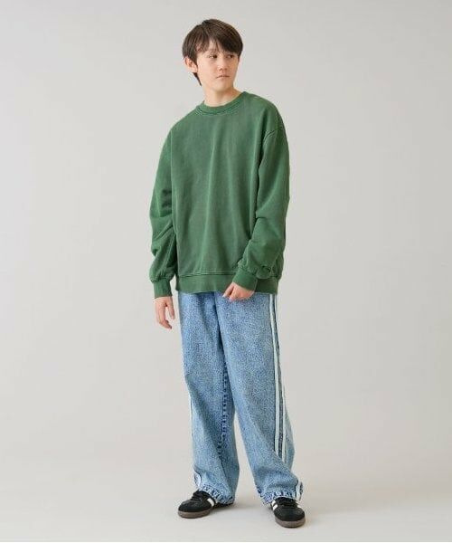 GLAZOS / グラソス スウェット | 【大人向けサイズあり】裏毛・ピグメント加工刺繍ロゴトレーナー | 詳細3