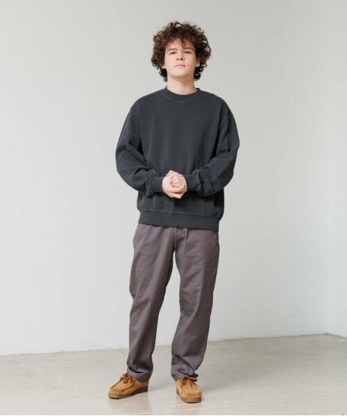GLAZOS / グラソス スウェット | 【大人向けサイズあり】裏毛・ピグメント加工刺繍ロゴトレーナー | 詳細4