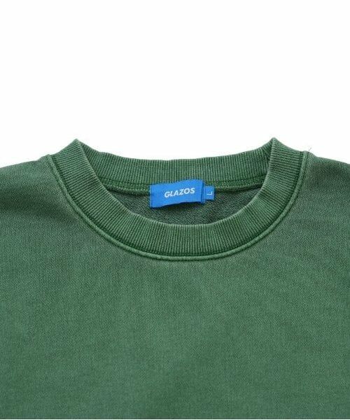 GLAZOS / グラソス スウェット | 【大人向けサイズあり】裏毛・ピグメント加工刺繍ロゴトレーナー | 詳細5