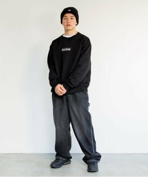 GLAZOS / グラソス スウェット | 【大人向けサイズあり】【毛玉になりにくい】裏起毛・ブラックコレクション | 詳細1