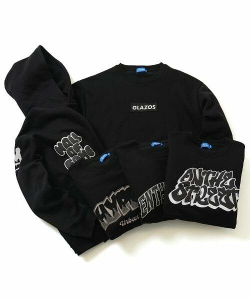 GLAZOS / グラソス スウェット | 【大人向けサイズあり】【毛玉になりにくい】裏起毛・ブラックコレクション | 詳細15