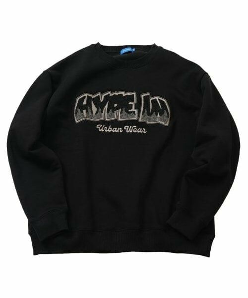 GLAZOS / グラソス スウェット | 【大人向けサイズあり】【毛玉になりにくい】裏起毛・ブラックコレクション（クロ(サガラ刺繍)）