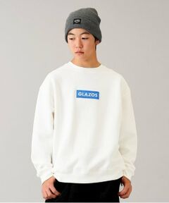 GLAZOS / グラソス スウェット | 【大人向けサイズあり】【毛玉になりにくい】裏起毛・ボックス刺繍ロゴトレーナー