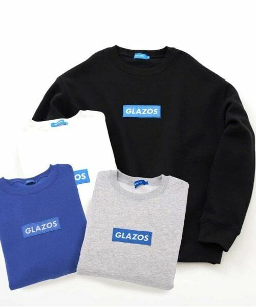 GLAZOS / グラソス スウェット | 【大人向けサイズあり】【毛玉になりにくい】裏起毛・ボックス刺繍ロゴトレーナー | 詳細13