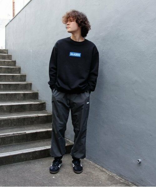 GLAZOS / グラソス スウェット | 【大人向けサイズあり】【毛玉になりにくい】裏起毛・ボックス刺繍ロゴトレーナー | 詳細2