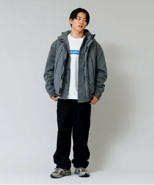 GLAZOS / グラソス スウェット | 【大人向けサイズあり】【毛玉になりにくい】裏起毛・ボックス刺繍ロゴトレーナー | 詳細4