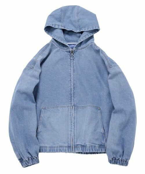 GLAZOS / グラソス ブルゾン | 【大人向けサイズあり】フードデニムジップアップジャケット | 詳細12