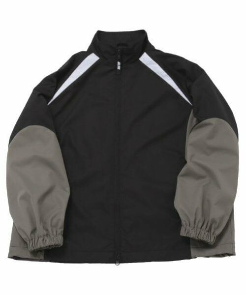 GLAZOS / グラソス ブルゾン | 【大人向けサイズあり】【GLSW.】【セットアップ対応】パネル切替ジップアップジャケット（クロ）