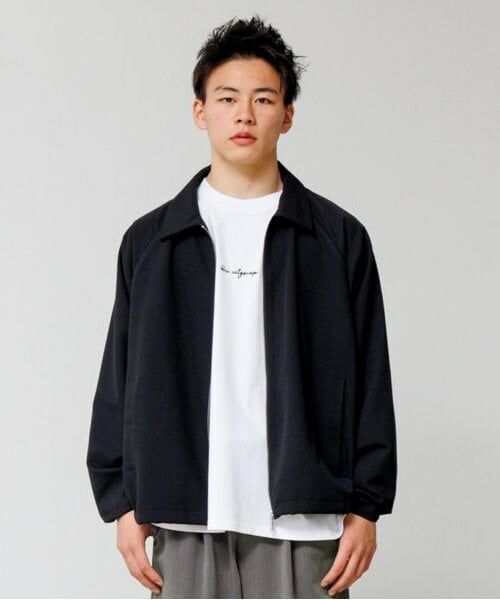 GLAZOS / グラソス ブルゾン | 【大人向けサイズあり】【セットアップ対応】クリーンシャツジャケット（クロ）