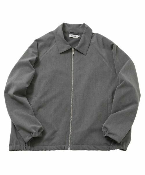 GLAZOS / グラソス ブルゾン | 【大人向けサイズあり】【セットアップ対応】クリーンシャツジャケット（グレー）