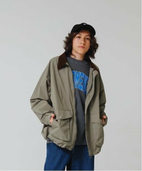 GLAZOS / グラソス ブルゾン | 【大人向けサイズあり】【撥水・透湿】ナイロン・ジャケット（カーキ）