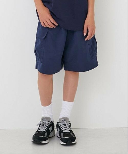 GLAZOS / グラソス ショート・ハーフ・半端丈パンツ | 【大人向けサイズあり】【Easycare】ポリストレッチ・カーゴショーツ（コン）