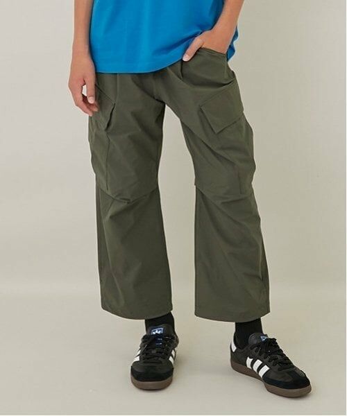 GLAZOS / グラソス その他パンツ | 【大人向けサイズあり】【Easycare】ポリリップ・８分丈パンツ（カーキ）