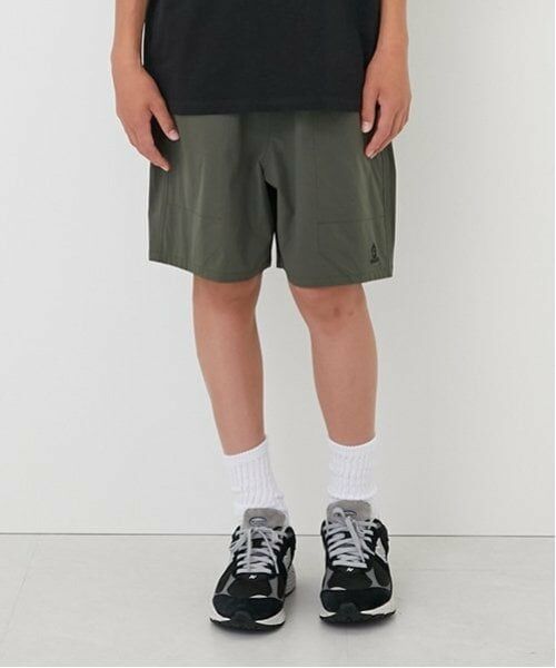 GLAZOS / グラソス ショート・ハーフ・半端丈パンツ | 【大人向けサイズあり】【Easycare】ポリリップ・ショーツ（カーキ）