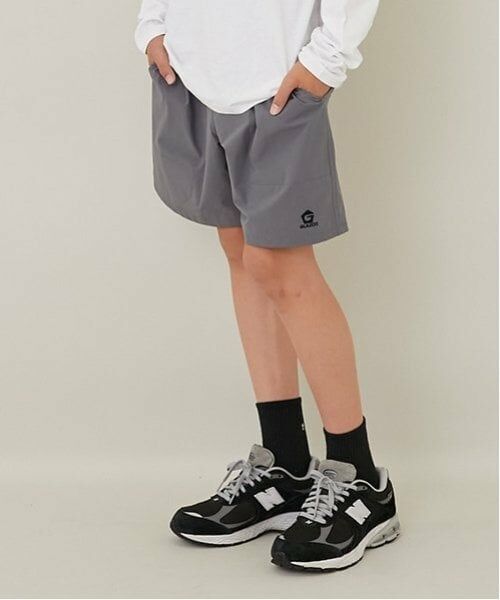 GLAZOS / グラソス ショート・ハーフ・半端丈パンツ | 【大人向けサイズあり】【Easycare】ポリリップ・ショーツ（チャコール）