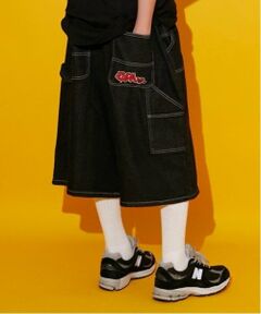 GLAZOS / グラソス ショート・ハーフ・半端丈パンツ | 【大人向けサイズあり】ダブルニーペインターバギーショーツ_GLSW