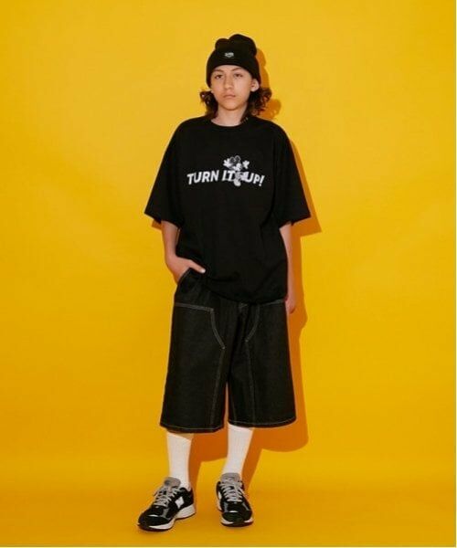 GLAZOS / グラソス ショート・ハーフ・半端丈パンツ | 【大人向けサイズあり】ダブルニーペインターバギーショーツ_GLSW | 詳細14