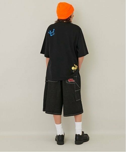 GLAZOS / グラソス ショート・ハーフ・半端丈パンツ | 【大人向けサイズあり】ダブルニーペインターバギーショーツ_GLSW | 詳細16