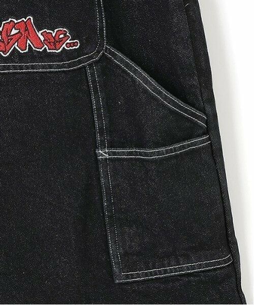 GLAZOS / グラソス ショート・ハーフ・半端丈パンツ | 【大人向けサイズあり】ダブルニーペインターバギーショーツ_GLSW | 詳細9