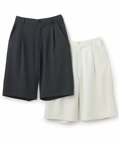 GLAZOS / グラソス ショート・ハーフ・半端丈パンツ | 【大人向けサイズあり】トロトロ・タックハーフパンツ | 詳細9